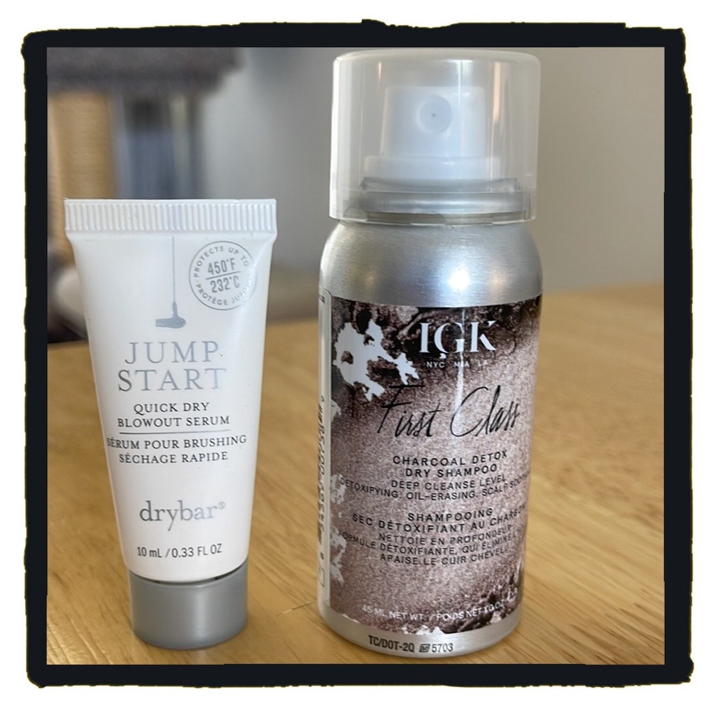 💕Charcoal Detox Dry Shampoo & Jump Start Quick Dry Blowout Serum Travel Size💕